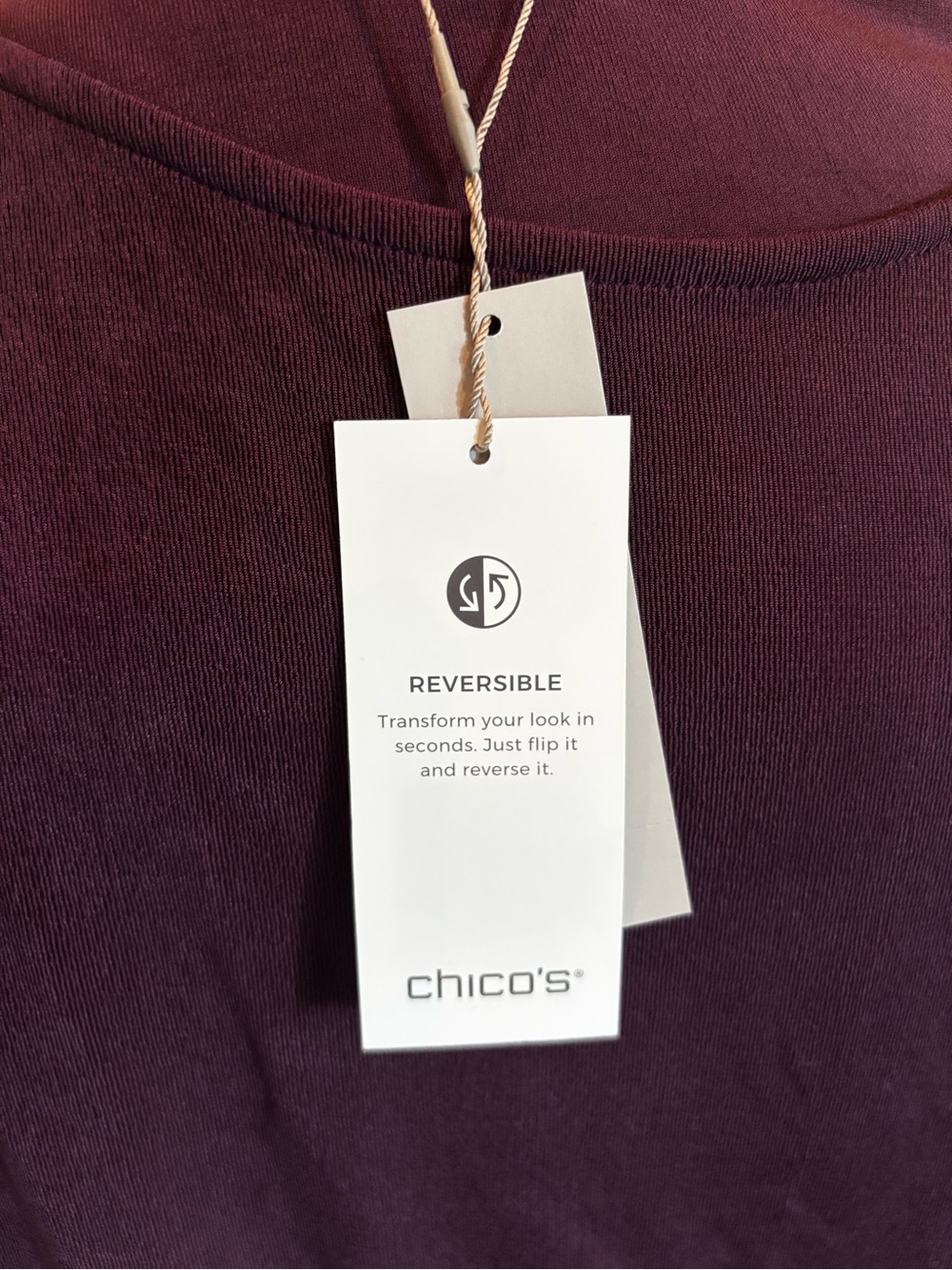 *NEW* Chico’s Travelers Essentials Reversible Tank - Size 20/22 - Picture 7 of 7
